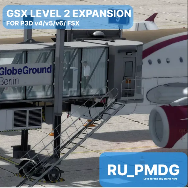 FSDREAMTEAM - GSX LEVEL 2 and 1 EXPANSION for FSX/P3D