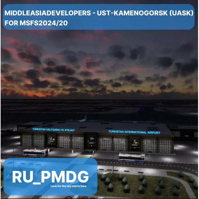 TURKISTAN AIRPORT (UAIT) for MSFS20/24