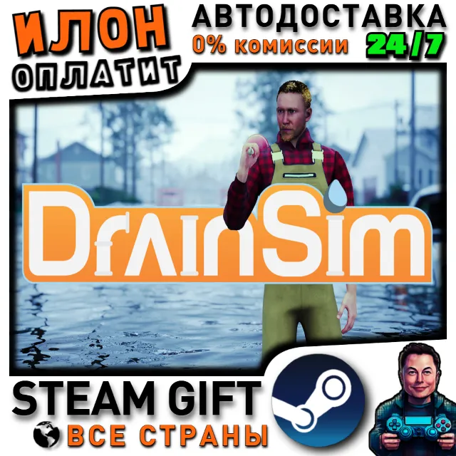 DrainSim · Steam РОССИЯ и ВСЕ СТРАНЫ