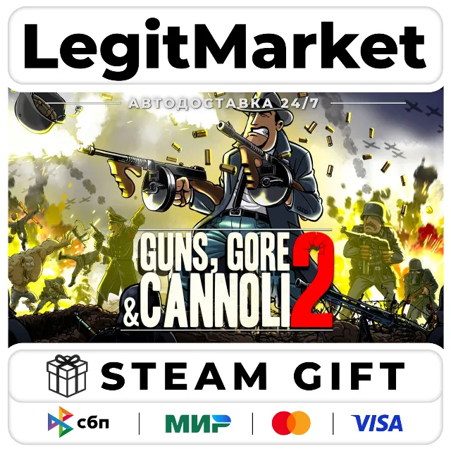 Guns, Gore and Cannoli 2 / Steam АВТО / РУ + МИР