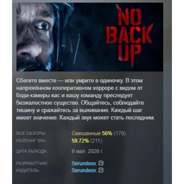 NO BACKUP АВТОДОСТАВКА STEAM GLOBAL МГНОВЕННО ЛИЦЕНЗИЯ