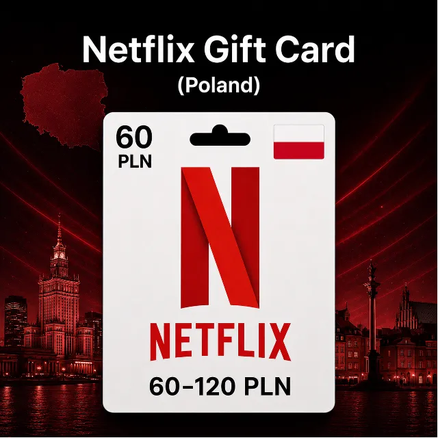 Netflix Gift Card (Польша) 60–120 PLN | Код пополнения