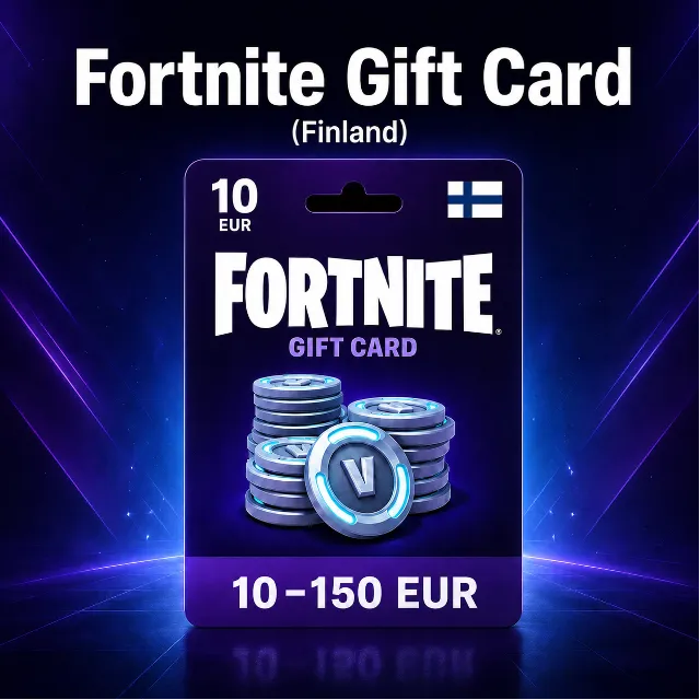 Fortnite Gift Card (Финляндия) 10–150 EUR | Код пополнения
