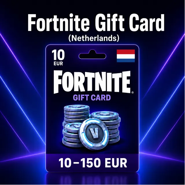 Fortnite Gift Card (Нидерланды) 10–150 EUR | Код пополнения