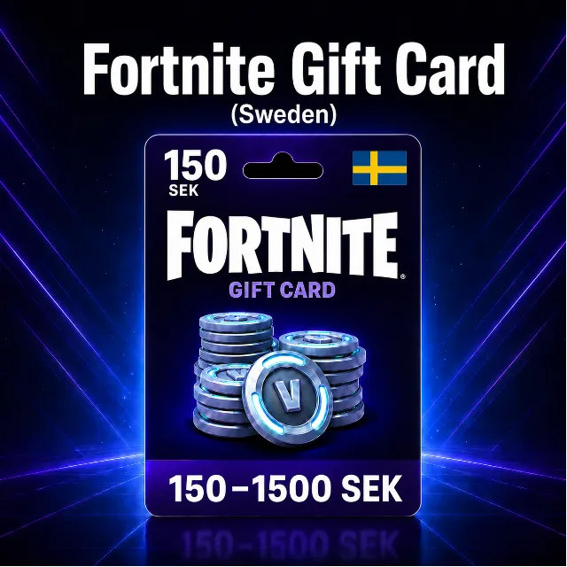 Fortnite Gift Card (Швеция) 150–1500 SEK | Код пополнения