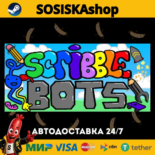 Scribble Bots + ВЫБОР РЕГИОНА STEAM