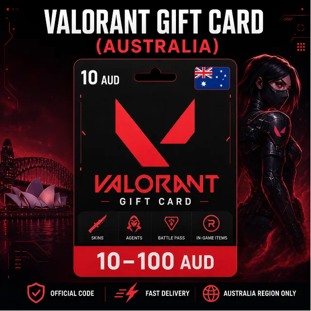 Valorant Gift Card (Австралия) 10–100 AUD | Код пополнения