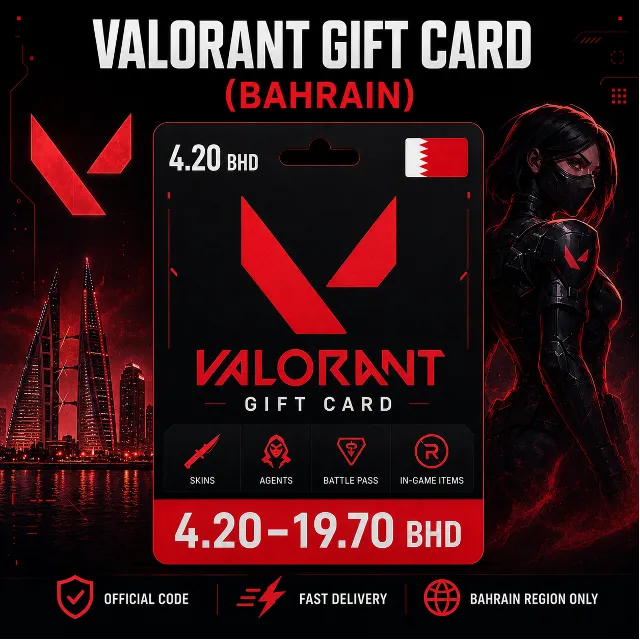 Valorant Gift Card (Бахрейн) 4.20–19.70 BHD | Код пополнения