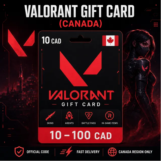 Valorant Gift Card (Канада) 10–100 CAD | Код пополнения