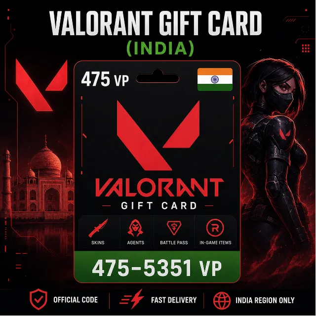 Valorant Gift Card (Индия) 475–5351 VP | Код пополнения