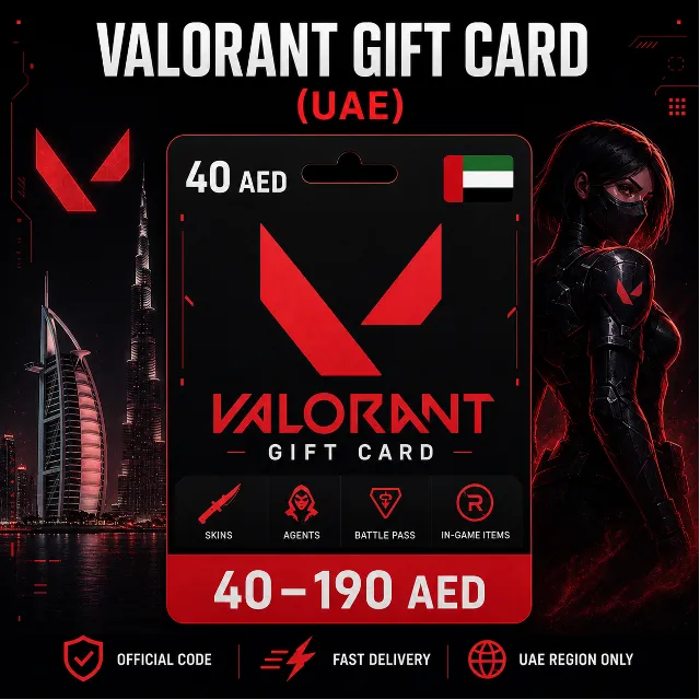 Valorant Gift Card (ОАЭ) 40–190 AED | Код пополнения