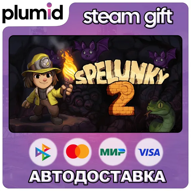 Spelunky 2 Steam Gift / Россия + МИР / АВТО