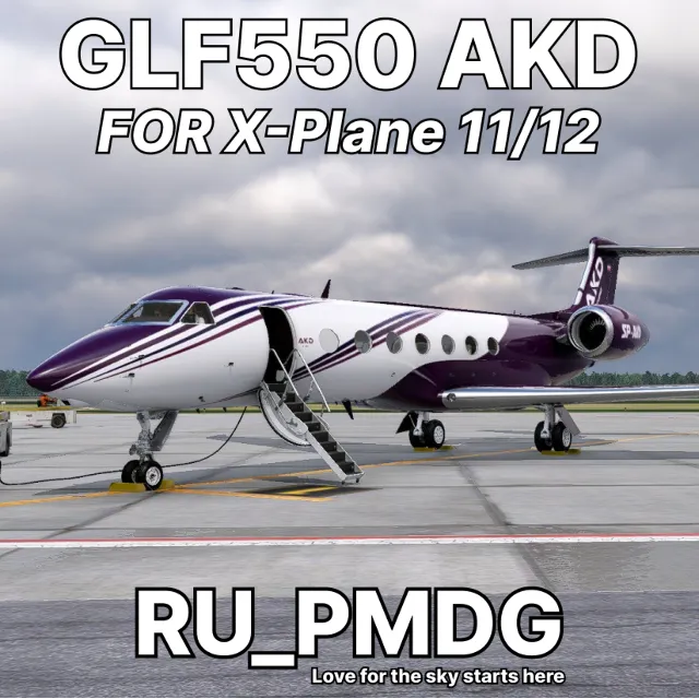 AKD Studios GLF550 for X-Plane 11/12