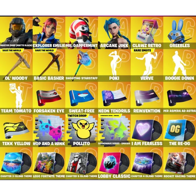 Мгновенный доступ • FN (все платформы) •  181 skins • Arcane Jinx • Полный доступ