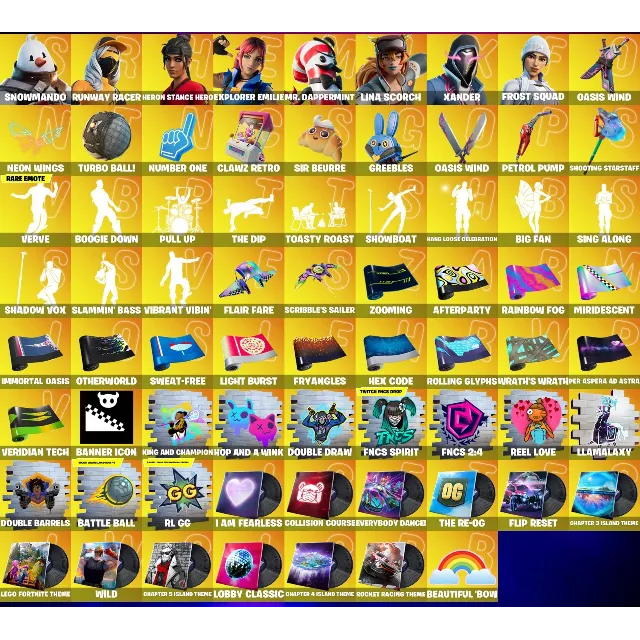 Мгновенный доступ • FN (все платформы) • 144 skins • 1350 VB • Полный доступ