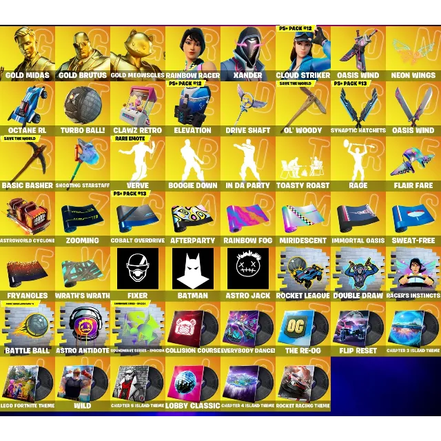 Мгновенный доступ • FN (все платформы) • 163 skins • 500 VB • Полный доступ