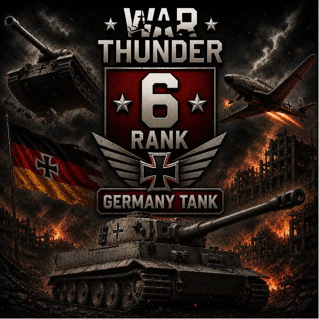 🔥 War Thunder 6 РАНГ / УРОВЕНЬ ГЕРМАНИЯ | ТАНК | ГАРАНТИЯ | WarThunder 🔥