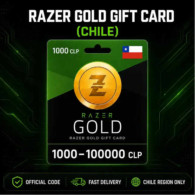 Razer Gold Gift Card (Чили) 1000–100000 CLP | Код пополнения