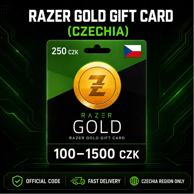 Razer Gold Gift Card (Чехия) 100–1500 CZK | Код пополнения