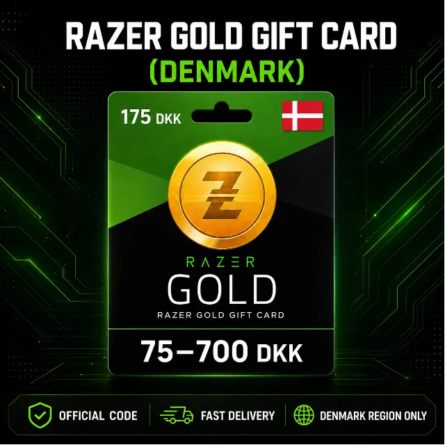Razer Gold Gift Card (Дания) 75–700 DKK | Код пополнения