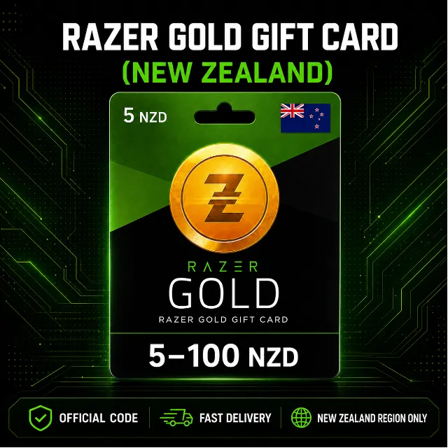 Razer Gold Gift Card (Новая Зеландия) 5–100 NZD | Код пополнения