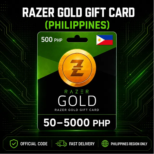 Razer Gold Gift Card (Филиппины) 50–5000 PHP | Код пополнения