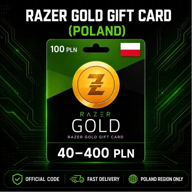 Razer Gold Gift Card (Польша) 40–400 PLN | Код пополнения