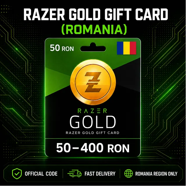 Razer Gold Gift Card (Румыния) 50–400 RON | Код пополнения