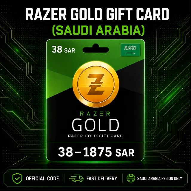 Razer Gold Gift Card (Саудовская Аравия) 38–1875 SAR | Код пополнения