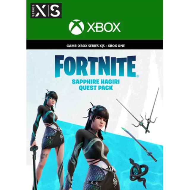 Fortnite - Sapphire Hagiri Quest Pack + 1500 V-Bucks Xbox