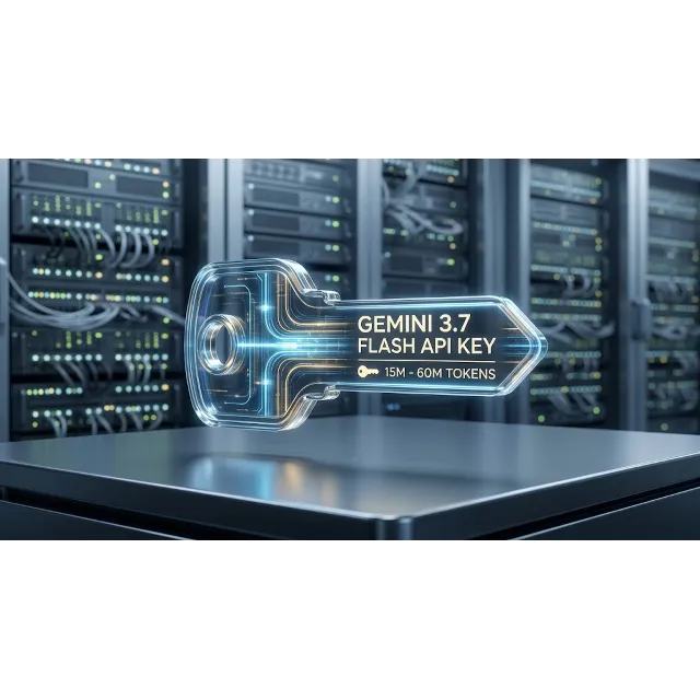 Gemini 3.7 Flash API Key 🔑 15M–60M токенов