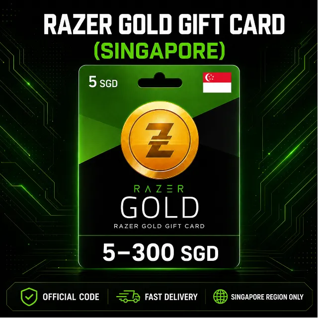 Razer Gold Gift Card (Сингапур) 5–300 SGD | Код пополнения