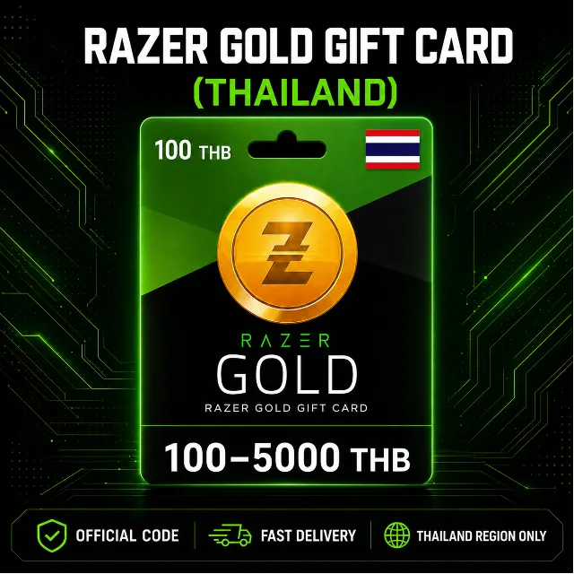 Razer Gold Gift Card (Таиланд) 100–5000 THB | Код пополнения