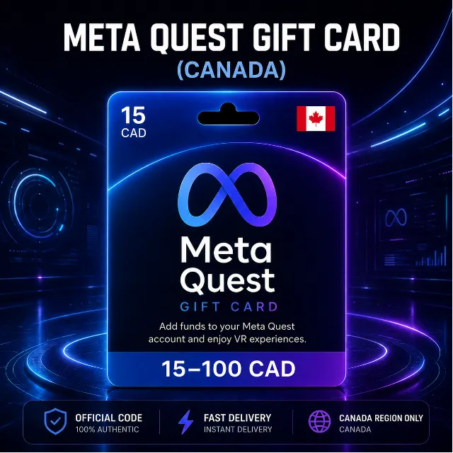 Meta Quest Gift Card (Канада) 15–100 CAD | Код пополнения