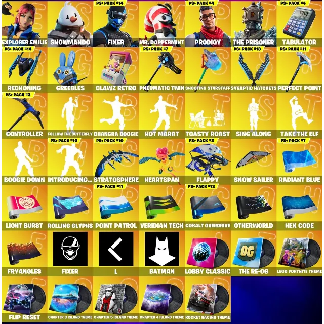 FN (все платформы) •  80 skins • Renegade Raider • Podigy • Stage 4 • Полный доступ