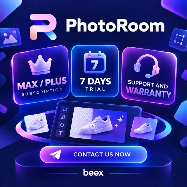 Photoroom PRO/MAX -7 дневная пробная версия- Личный аккаунт (автоматическая доставкa)