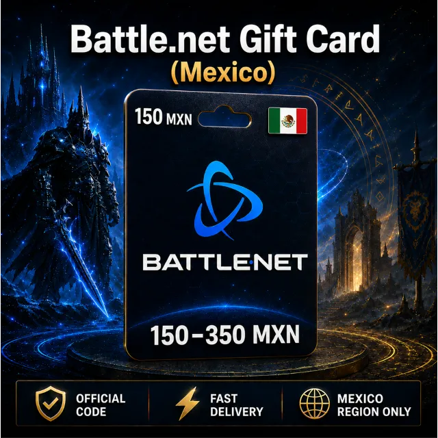 Battle.net Gift Card (Мексика) 150–350 MXN | Код пополнения