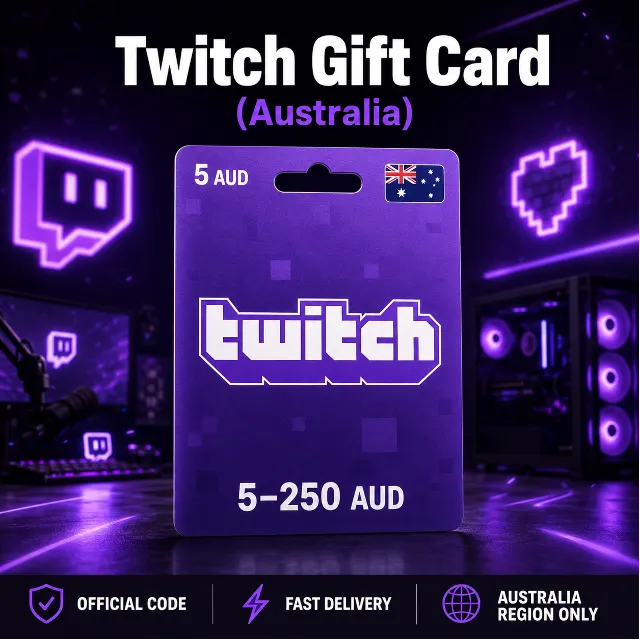 Twitch Gift Card (Австралия) 5–250 AUD | Код пополнения