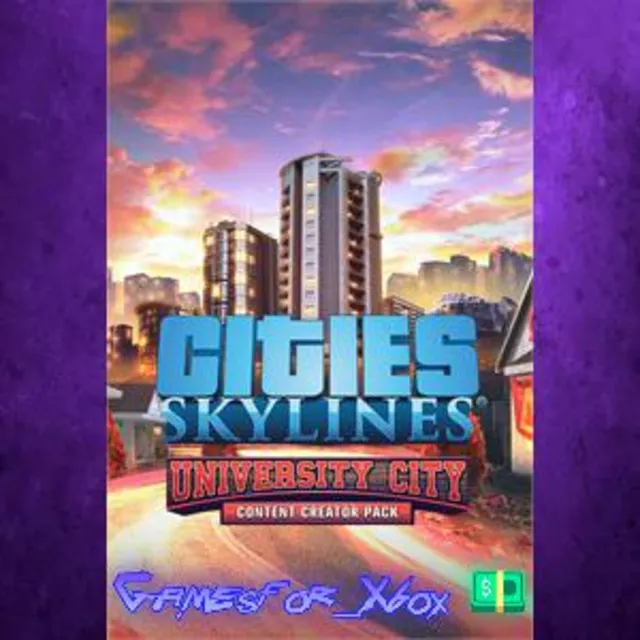 ☀️Cities Skylines - Content Creator Pack: University City XBOX DLC
