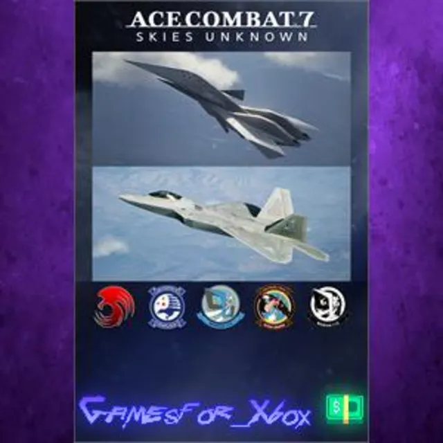 ☀️ACE COMBAT 7 SKIES UNKNOWN - ADF-11F Raven Set XBOX DLC