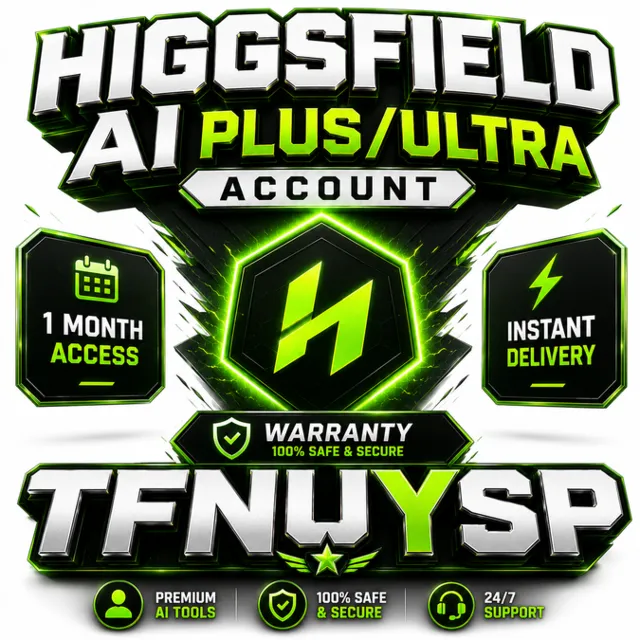 Higgsfield AI Plus/Ultra аккаунт – 1 месяц доступа, авто‑выдача, гарантия