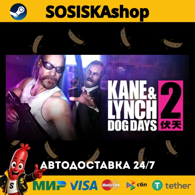 Kane &amp; Lynch 2: Dog Days + ВЫБОР РЕГИОНА STEAM