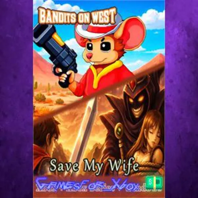 ☀️Bandits On West &amp; Save My Wife Bundle XBOX