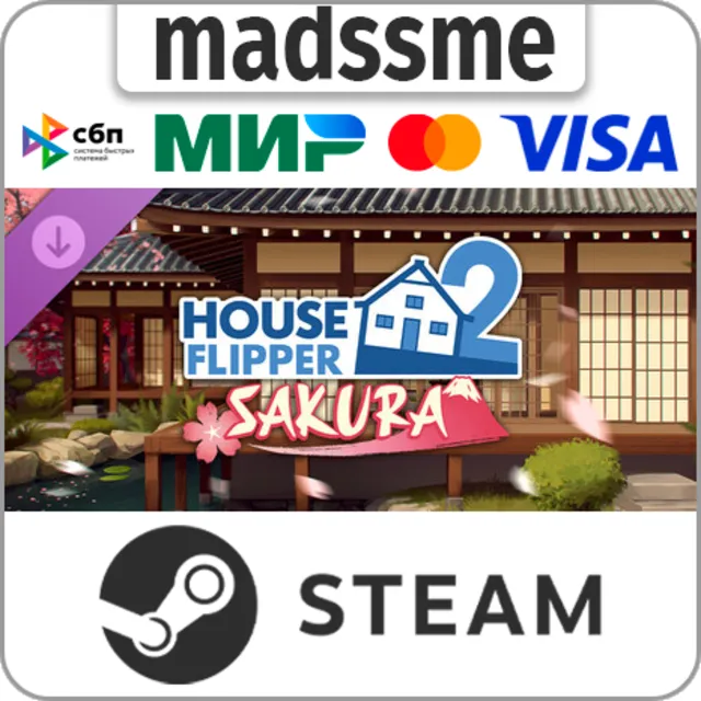 House Flipper 2 - Sakura DLC * RU/KZ/СНГ/TR/CN/AR/IN/BR * DLC * STEAM 🚀 АВТОДОСТАВКА