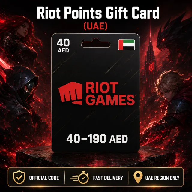 Riot Points Gift Card (ОАЭ) 40–190 AED | Код пополнения