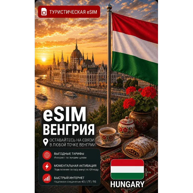 eSIM ВЕНГРИЯ | МОБИЛЬНЫЙ ИНТЕРНЕТ БЕЗ РОУМИНГА