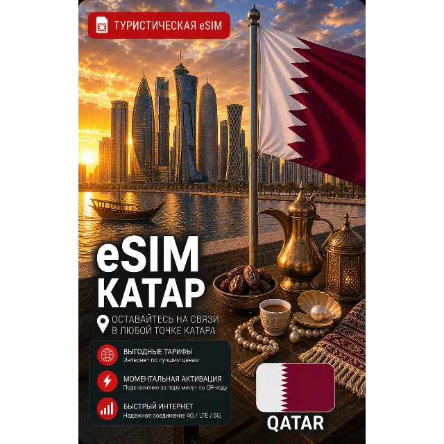 eSIM КАТАР | МОБИЛЬНЫЙ ИНТЕРНЕТ БЕЗ РОУМИНГА