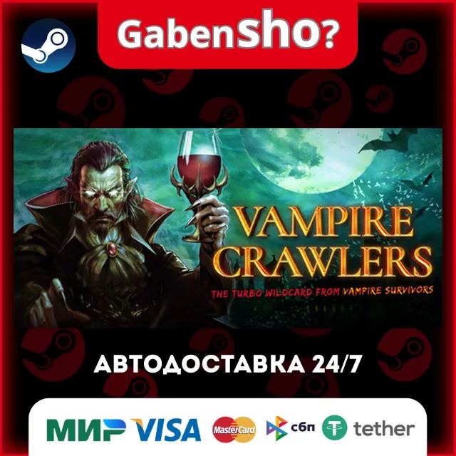 Vampire Crawlers: The Turbo Wildcard from Vampire Survivors СТИМ Steam Gift
