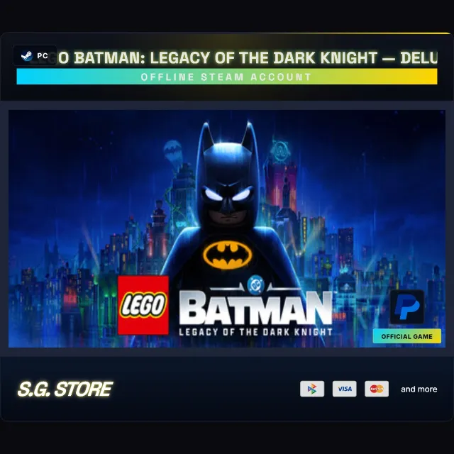 💛 LEGO Batman: Legacy of the Dark Knight — Deluxe Edition Steam Offline Instant Ship