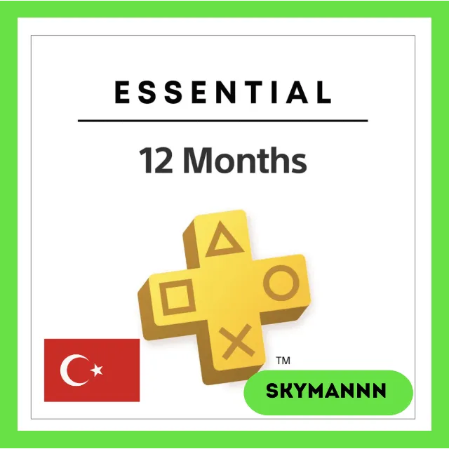 PlayStation PS PLUS ESSENTIAL 12 МЕСЯЦЕВ ТУРЦИЯ БЫСТРО